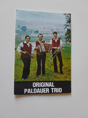 Autogrammkarte Original Paldauer Trio.