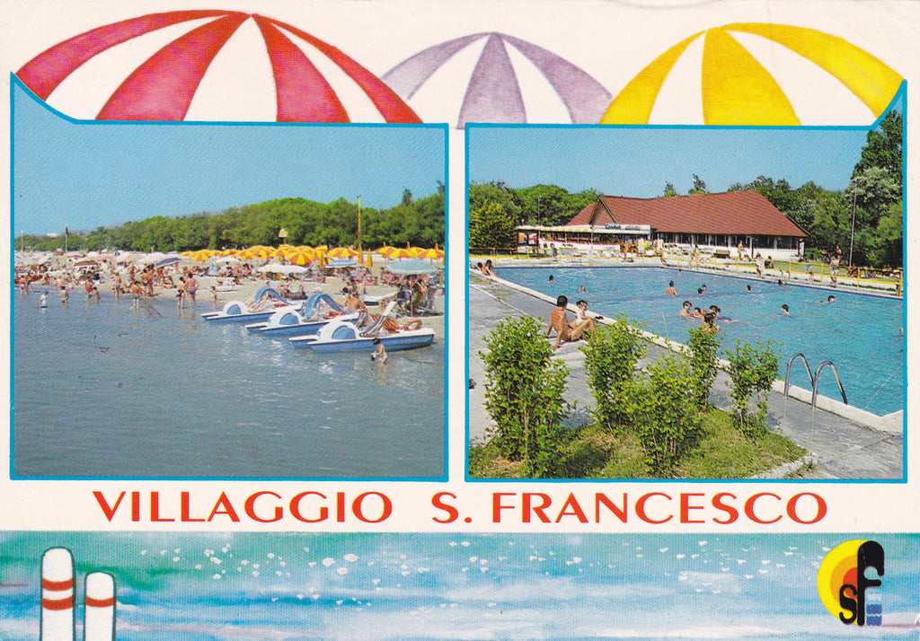 caorle camping san francesco AK Duna Verde di Caorle. Camping Villaggio San Francesco. – Parmenides Ansichtskarten