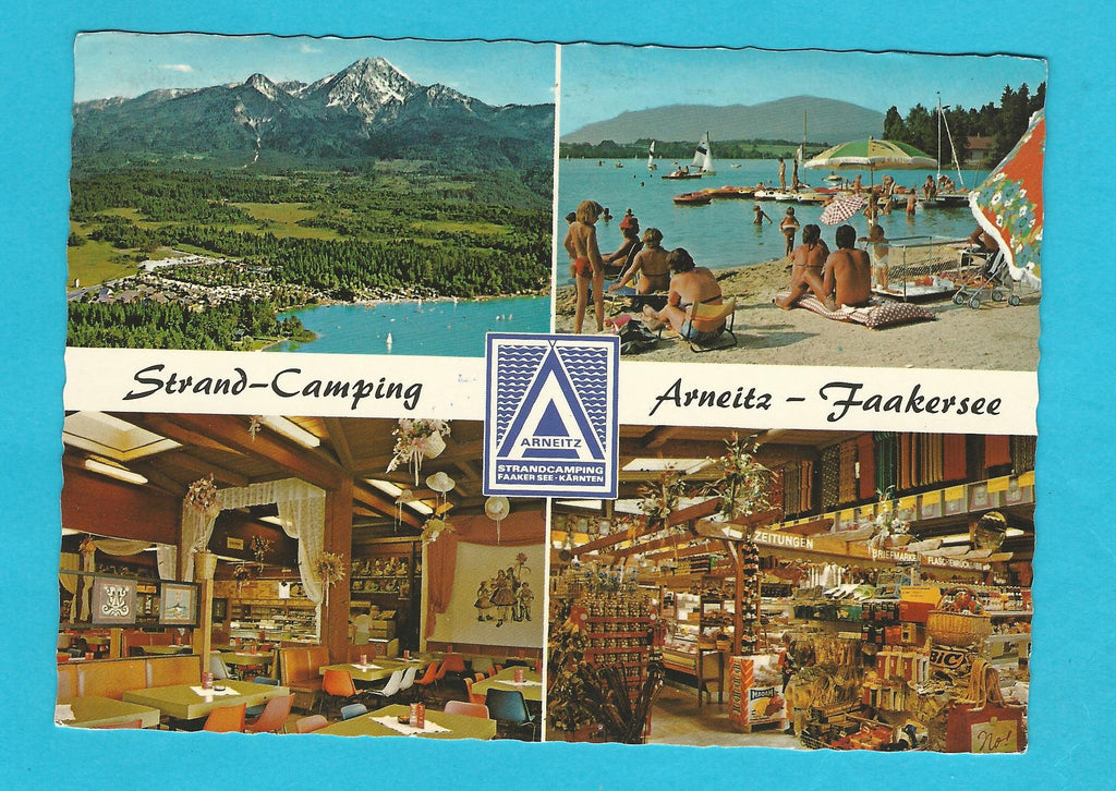 AK Faak am See. Strand-Camping Arneitz. – Parmenides Ansichtskarten
