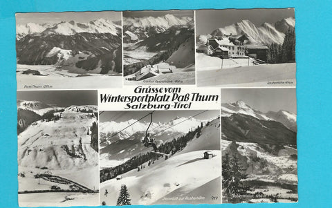 AK Grüsse vom Wintersportplatz Paß Thurn Salzburg-Tirol.
