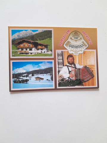 AK Ramsau am Dachstein. Haus Harmonika Franz u. Ingrid Reiter. Leiten 380.
