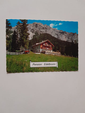 AK Ramsau am Dachstein. Pension Edelbrunn. Besitzer: W. u. J. Wieser.