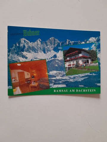 AK Ramsau am Dachstein Schildlehen 68. Gästehaus Hubner. Reinhard u. Adelinde Hubner.