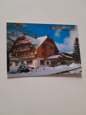 AK Ramsau am Dachstein. Leiten 113. Gasthof Neuwirt. Familie Becker.