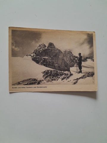 AK Dirndln und Hoher Dachstein vom Gjaidsteinsattel.