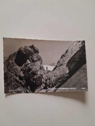 AK Dachstein. Austriascharte mit Schladminger Gletscher.