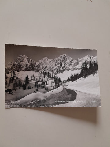 AK Glösalm. Dachsteinstrasse geg. Südwände.