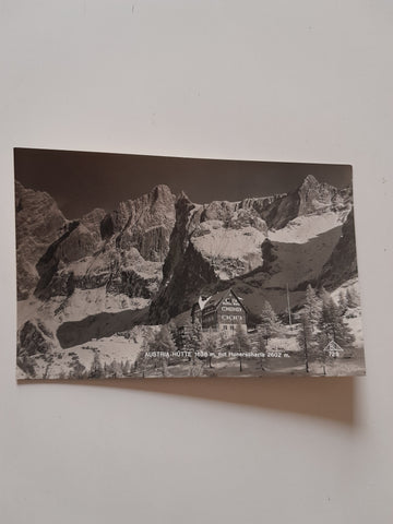 AK Austria-Hütte mit Hunerscharte.