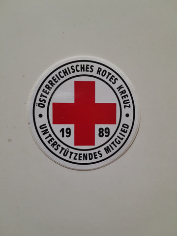 Sticker Österreichisches Rotes Kreuz 1989 Unterstützendes Mitglied.