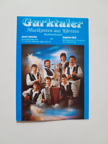 Programmheft 1990. Gurktaler Musikanten. Josef Lattacher. Klagenfurt.