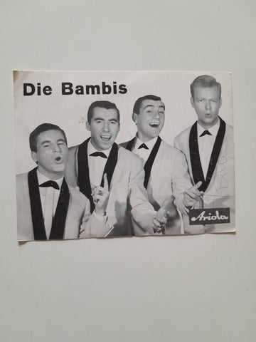 Autogrammkarte Die Bambis.