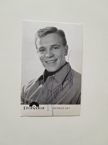 Autogrammkarte Werner Art. (Handsigniert)