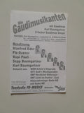 Autogrammkarte Die Gaudimusikanten. Karl Baumgartner. Kirchham.