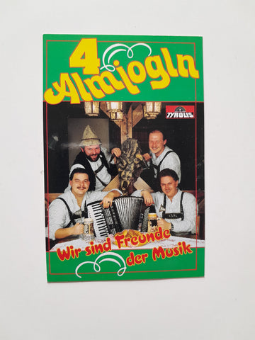 Autogrammkarte 4 Almjogln. Franz Steiner. Semmering.
