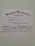 Autogrammkarte Safental-Musikanten. Christian Schwarz Bad Waltersdorf.