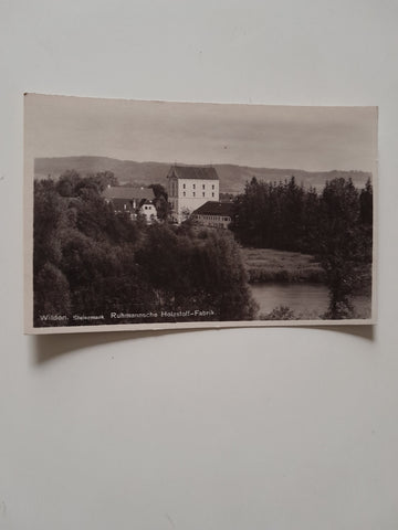 AK Wildon. Ruhmannsche Holzstoff-Fabrik. (1929-30)