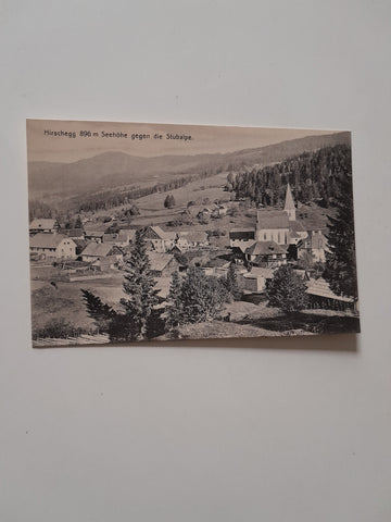 AK Hirschegg gegen die Stubalpe. (1911-12)