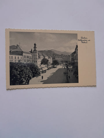 AK Leoben. Dollfussplatz mit Rathaus.