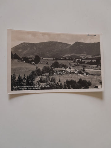 AK Semriach mit Schöckl. Pension Sonnenland. (1940)