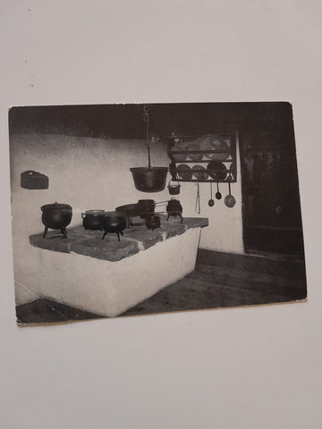 AK Stübing. Österreichisches Freilichtmuseum. Rauchküche im Wegleithof aus St. Walburg im Ultental Südtirol.