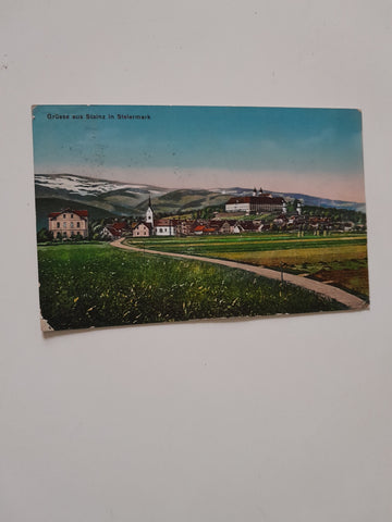AK Grüsse aus Stainz. (1918)