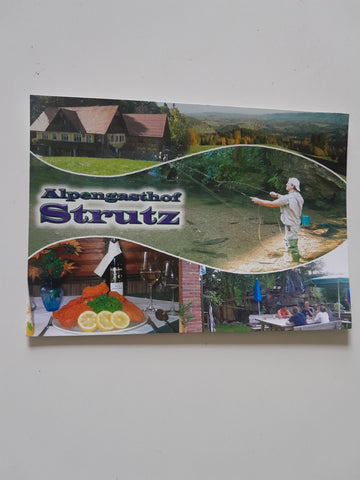 AK Wies. Alpengasthof Strutz. Familie Fürbass Unterfresen 26a.