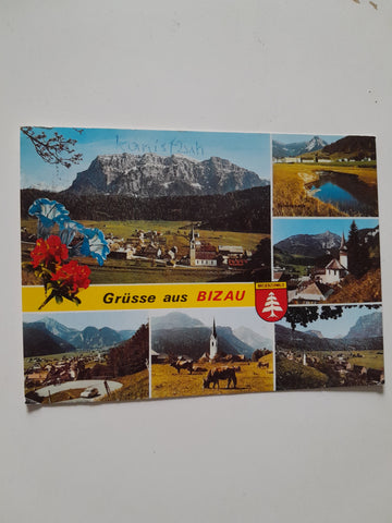 AK Grüsse aus Bizau.