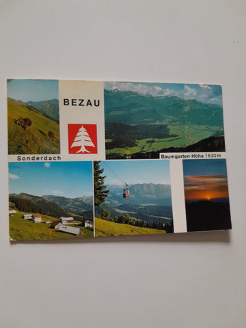 AK Bezau. Sonderdach. Baumgarten-Höhe.