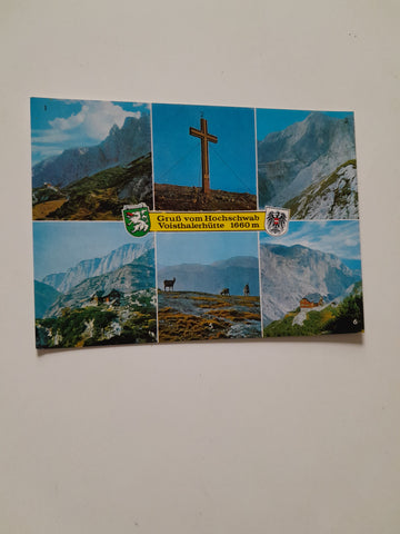 AK Gruß vom Hochschwab. Voisthalerhütte.