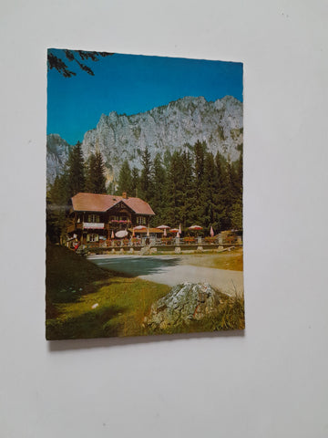 AK Tragöß-Oberort. Gasthof Pension Seehof. Johann u. Elfriede Forstner.