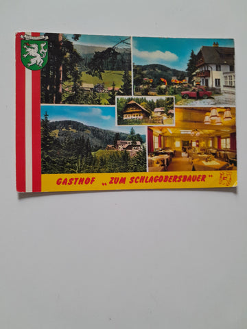AK Alpl 8. Gasthof Zum Schlagobersbauer. A. Leitner.