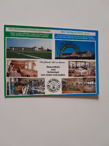 AK Hartberg. Ring-Gesundheitszentrum/Schönheitsfarm. Bad Waltersdorf. Bio-Thermen-Hotel.