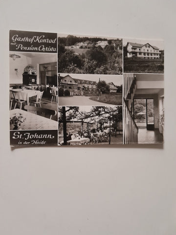 AK St. Johann in der Haide. Gasthof Konrad mit Pension Christa.