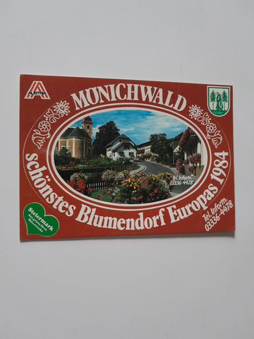 Sticker-AK Mönichwald.