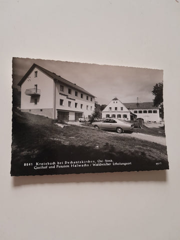 AK Kroisbach bei Dechantskirchen. Gasthof und Pension Halwachs.