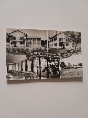 AK Waltersdorf. Gasthof und Pension Teuschler. Leitersdorfberg.