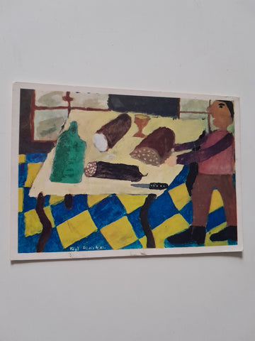 AK Stiftung Schule für gehbehinderte Kinder. Zeichenwettbewerb 1962 "Tischlein deck dich" Alois Vögl, HS Ilz.
