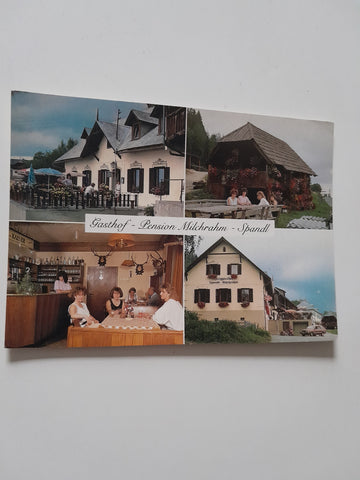 AK Breitenbrunn. Gasthof Pension F. u. H. Milchrahm-Spandl.
