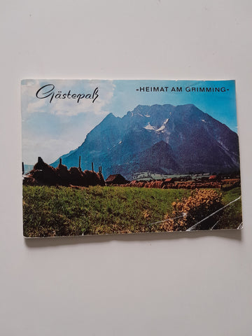 Broschüre Heimat am Grimming. "Gästepaß".