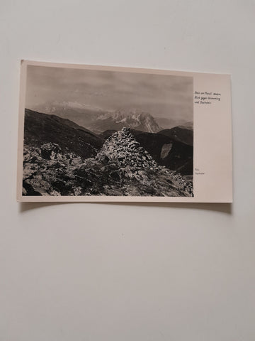 AK Stein am Mandl. Blick gegen Grimming und Dachstein.