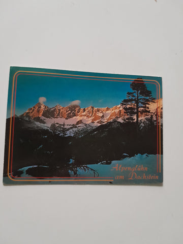 AK Alpenglühen am Dachstein.