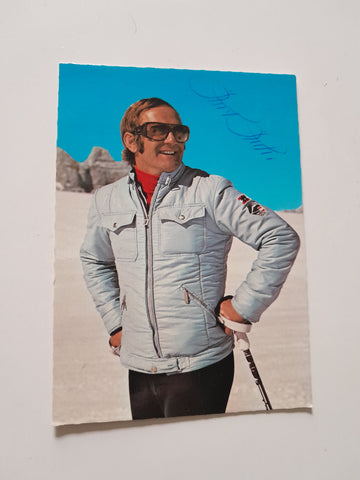 Autogrammkarte Karl Kahr "Downhill-Charly" (signiert)
