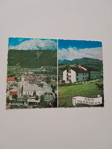 AK Schladming. Haus Tauernblick. Bau- und Holzarbeiter.