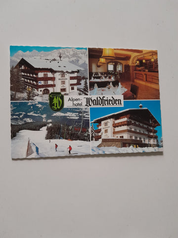 AK Schladming-Rohrmoos 110. Alpenhotel u. Gasthof Waldfrieden. Besitzer: R. u. M. Stocker.