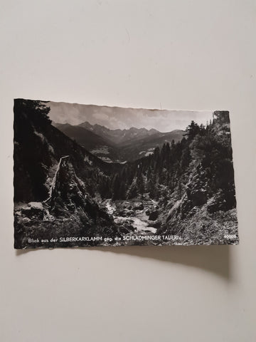AK Blick aus der Silberkarklamm geg. die Schladminger Tauern.