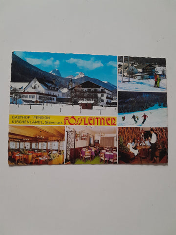 AK Kirchenlandl. Gasthof Pension Fößleitner.