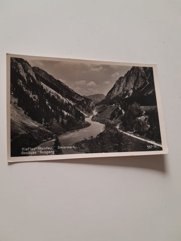 AK Hieflau - Wandau Gesäuse Ausgang. (1950-51)