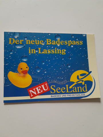 Werbekarte SeeLand Badesee und Freizeitanlage.