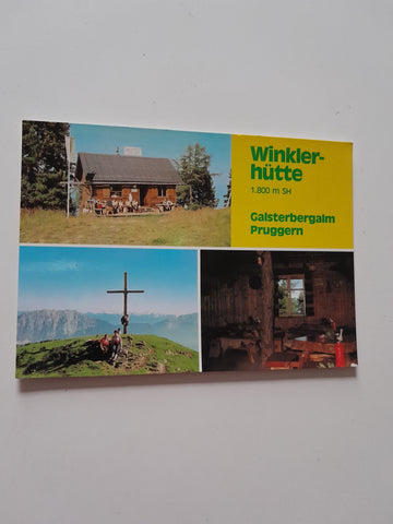 AK Winklerhütte Galsterbergalm. Bes. Erna Winkler.