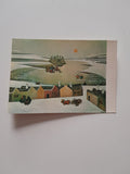 AK Gottfried Kumpf. Winterliches Dorf am Neusiedler See.